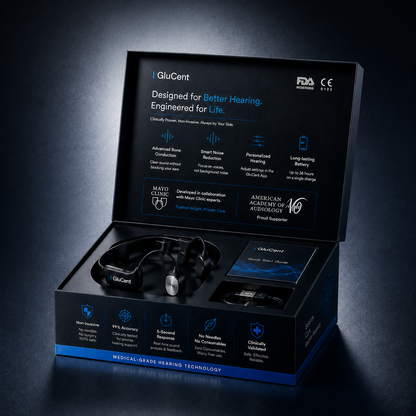 🎁𝐎𝐟𝐟𝐢𝐜𝐢𝐚𝐥 𝐁𝐫𝐚𝐧𝐝 𝐒𝐭𝐨𝐫𝐞✨GluCent®  Bone Conduction Smart Hearing Headphones （Mayo Clinic Recommended）