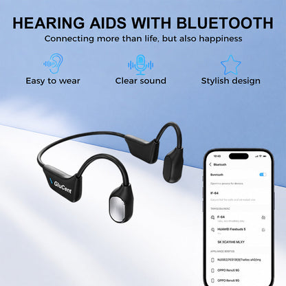 🎁𝐎𝐟𝐟𝐢𝐜𝐢𝐚𝐥 𝐁𝐫𝐚𝐧𝐝 𝐒𝐭𝐨𝐫𝐞✨GluCent®  Bone Conduction Smart Hearing Headphones （Mayo Clinic Recommended）