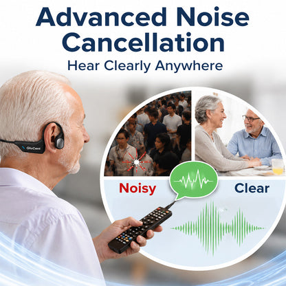 🎁𝐎𝐟𝐟𝐢𝐜𝐢𝐚𝐥 𝐁𝐫𝐚𝐧𝐝 𝐒𝐭𝐨𝐫𝐞✨GluCent®  Bone Conduction Smart Hearing Headphones （Mayo Clinic Recommended）