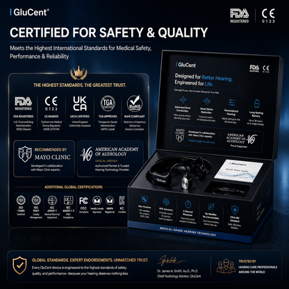 🎁𝐎𝐟𝐟𝐢𝐜𝐢𝐚𝐥 𝐁𝐫𝐚𝐧𝐝 𝐒𝐭𝐨𝐫𝐞✨GluCent®  Bone Conduction Smart Hearing Headphones （Mayo Clinic Recommended）