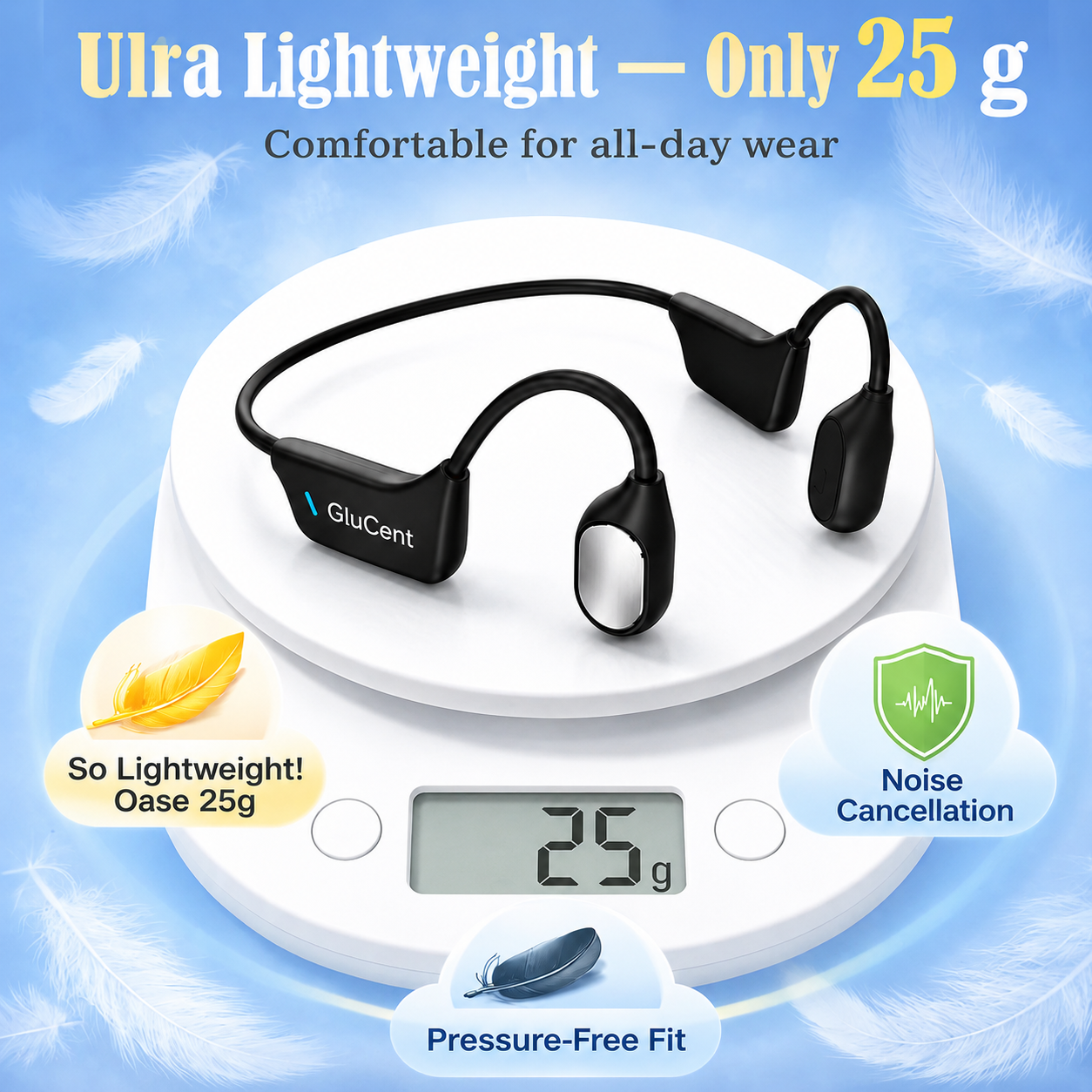 🎁𝐎𝐟𝐟𝐢𝐜𝐢𝐚𝐥 𝐁𝐫𝐚𝐧𝐝 𝐒𝐭𝐨𝐫𝐞✨GluCent®  Bone Conduction Smart Hearing Headphones （Mayo Clinic Recommended）